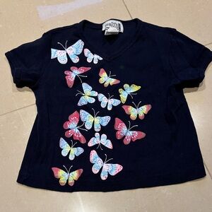 Next Kids Multicolor Butterfly Navy Tee